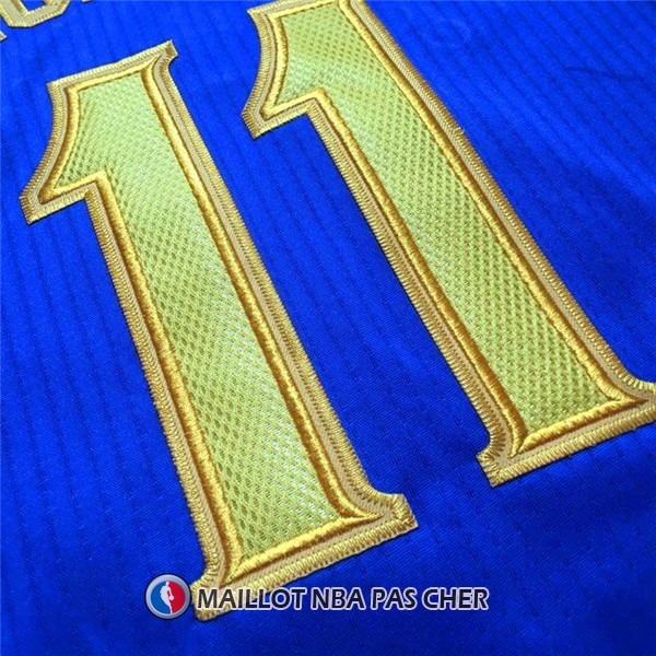 Maillot Authentique Golden State Warriors Thompson 11 Bleu